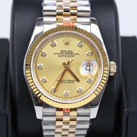 Replica Rolex Datejust 36MM 116233 GM Stainless Steel 904L & Yellow Gold Champagne Dial Swiss 2824-2