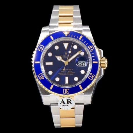 Replica Rolex Submariner Date 116613LB AR Yellow Gold & Stainless Steel 904L Blue Dial Swiss 2824-2