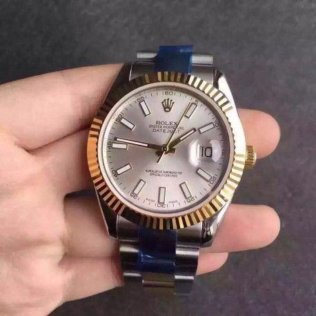 Replica Rolex Datejust II 126333 V5 41MM Stainless Steel & Yellow Gold Silver Dial Swiss 2836-2