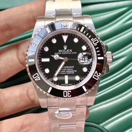 Replica Rolex Submariner Date 116610LN Noob V8 Stainless Steel Black Dial Swiss 3135