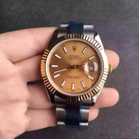 Replica Rolex Datejust II 126333 V5 41MM Stainless Steel & Yellow Gold Champagne Dial Swiss 2836-2