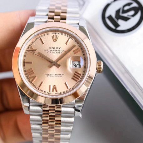 Replica Rolex Datejust II 126301 41MM KS Stainless Steel & Rose Gold Rose Gold Dial Swiss 2836-2