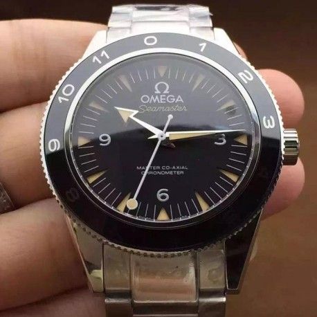 Replica Omega Seamaster 300 Spectre Limited Edition Stainless Steel Black Dial Swiss 8400