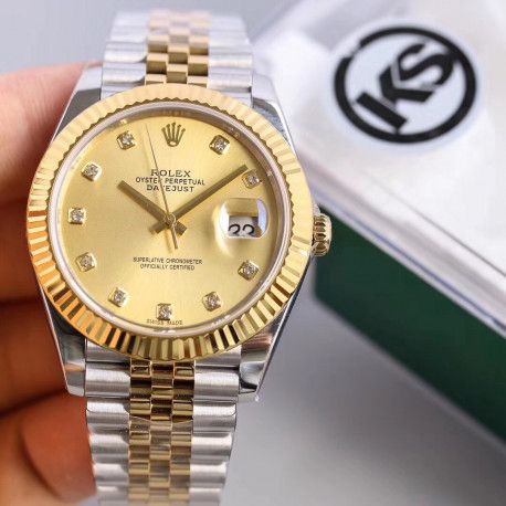 Replica Rolex Datejust II 126333 41MM KS Stainless Steel & Yellow Gold Champagne Dial Swiss 2836-2