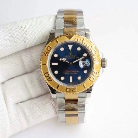 Replica Rolex Yacht-Master 40 116622 JF Stainless Steel & Yellow Gold Blue Dial Swiss 2836-2